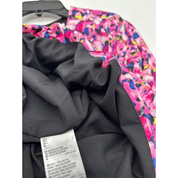 Bar III Alyssa Belted Mini Dress, Pink-multi, Sz. 4- No belt - Picture 6 of 10